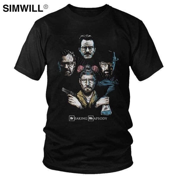 

cool breaking bad t shirts unique heisenberg walter white t-shirt male short sleeves cotton trendy tee tv fans gift apparel