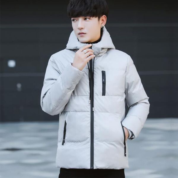 

winter warm jacket coat with hooded plus size m-4xl casual mens jackets and coats thick parka men outerwear clothing p91801, Black