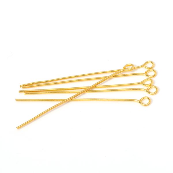 

200pcs 18-40mm metal eye head pins gold bronze 5 colors eye pins connectors for jewelry making findings diy earring accessories