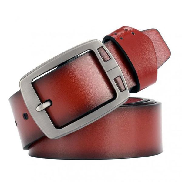 

belt men pu leather strap luxury fashion pin buckle belts ceinture homme, Black;brown