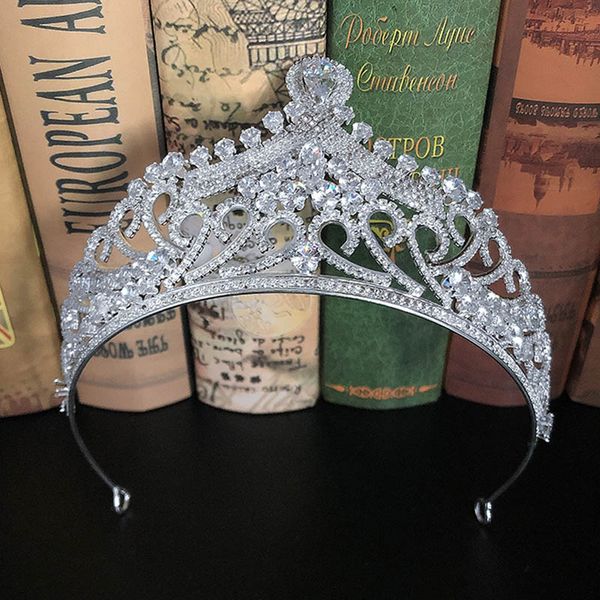 

rhinestones crystals tiaras bride wedding dress crown women hair jewelry women party headpiece headband hair jewelry lb, Golden;silver