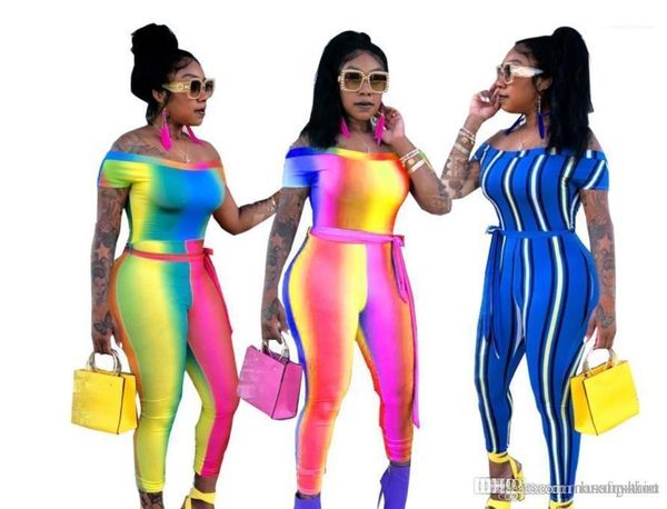 

colors patchwork suits summer one piece playsuits jogger suits jumpsuits women, Gray