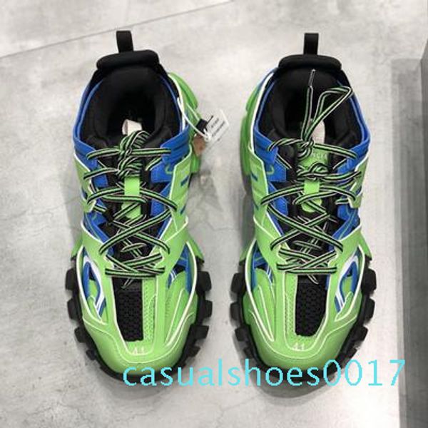 

new fashion triple s track trainers men shoes designer clunky sneakers black orange ladies walking paris dirty c17