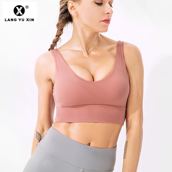

gym clothing women's workout fitness om activewear racerback sports bras padded seamless high impact support for yoga, White;black