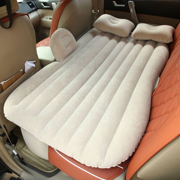 

135cm universal inflatable mattress car bed for back seat camping travel bed outdoor sleep mat cushion inflatable sofa pillow