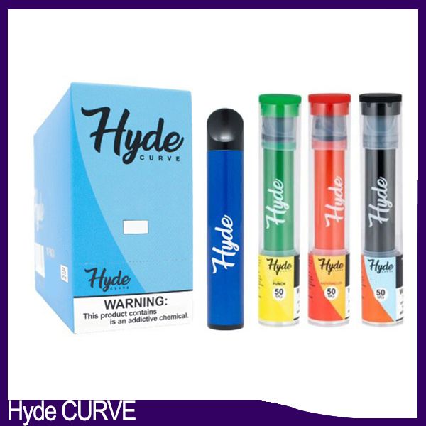 

Hyde CURVE Одноразовые Vape Pen S Edition 400Puffs 1.6ml Бобы Картридж 310mAh Батарея Vapor Устройство электронной сигареты Батончики испаритель