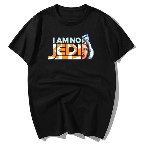 

2020 mandalorian t shirt men funny i am not jedi print t-shirts men's cool cotton tshirts hip hop streetwear