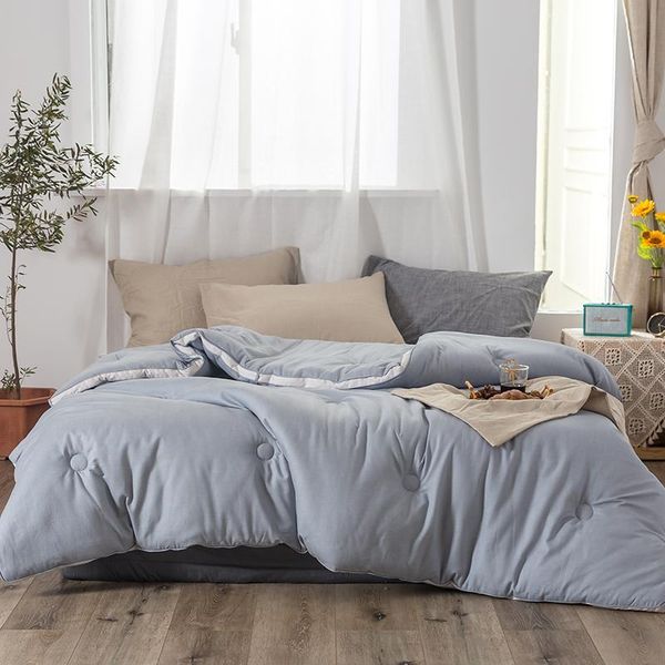 

quilted comforter quilt bedspread blanket set ultra soft cotton filling for duvet cover filling coverlet solid color