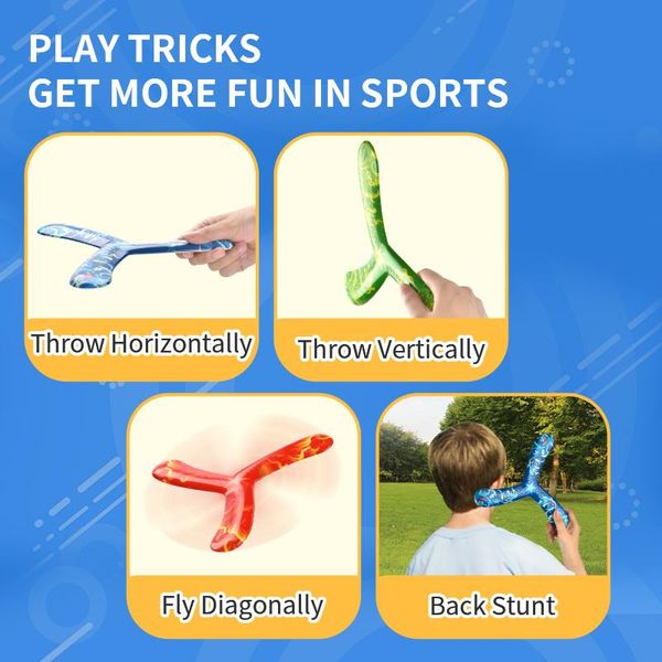 

kid toy multicolor cool hovering tri-bladed boomerang for kid gift 02