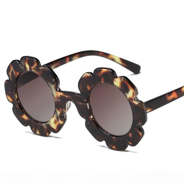 

2020 vintage kids sunglasses child sun glasses round flower baby children uv400 sport sunglasses girls boys, White;black