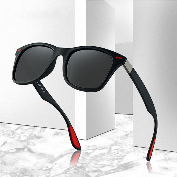 

retro square polarized sunglasses men's driving shades male sun glasses for men/women retro designer oculos, White;black