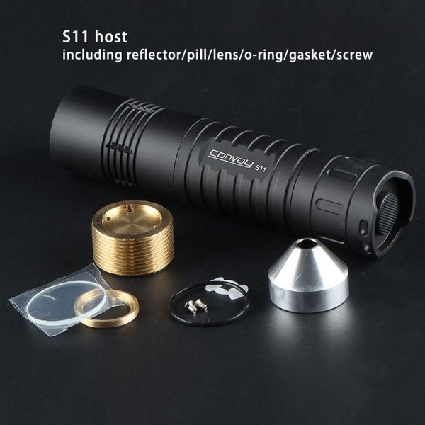 

flashlights torches black convoy s11 host