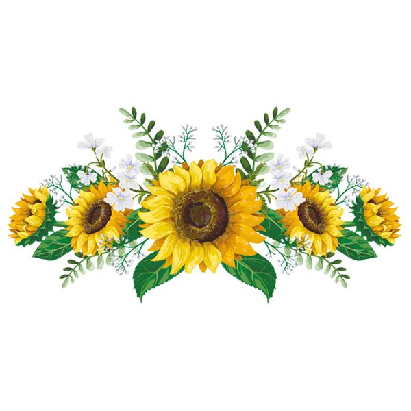 

диван фоне стены наклейка искусства пвх diy дети подсолнуха pattern дети