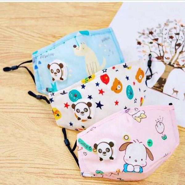 

comfortable fashion wholesale styles in cotton face earloop masks dustproof kids mask 3-layer new designer stock e2008 uvgas