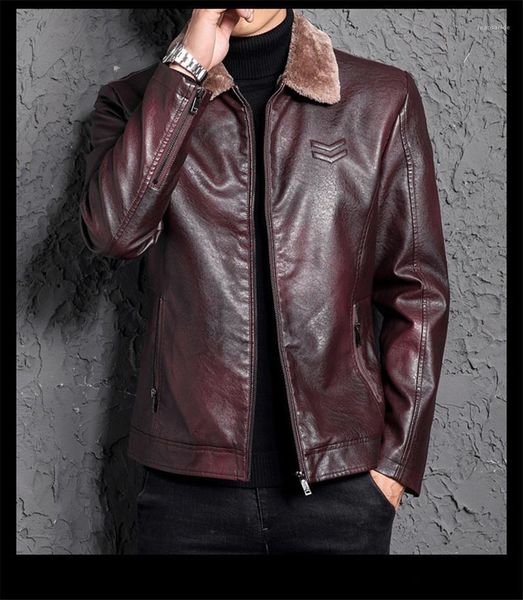 

jackets new fur one piece leather mens youth lapel casual jackets fashion males clothing mens fashion designer, Black