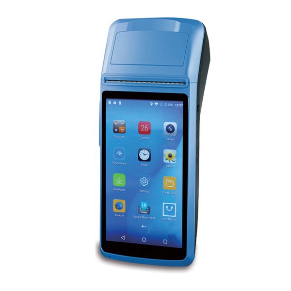 

handheld computer android 6.0 terminal with 5 inch touch 3g wifi bluetooth nfc options pda thermal printers