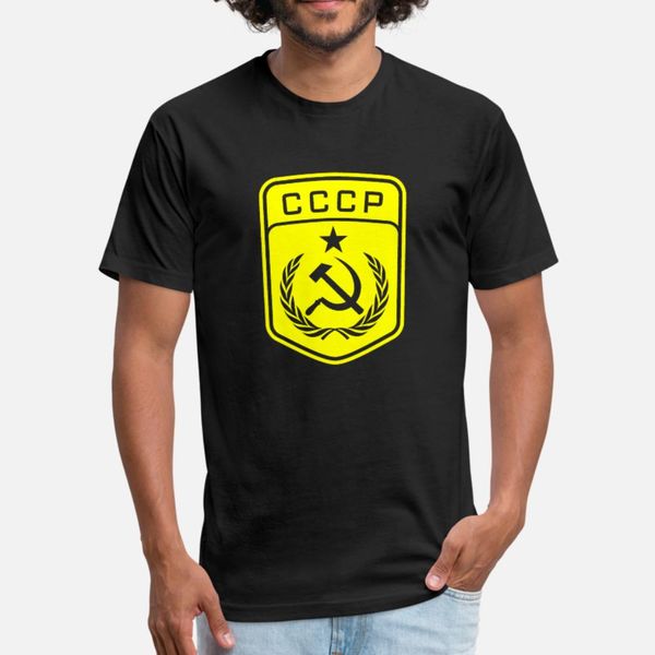 

cccp emblem communist t shirt men create 100% cotton euro size s-3xl slim fit basic spring autumn family shirt