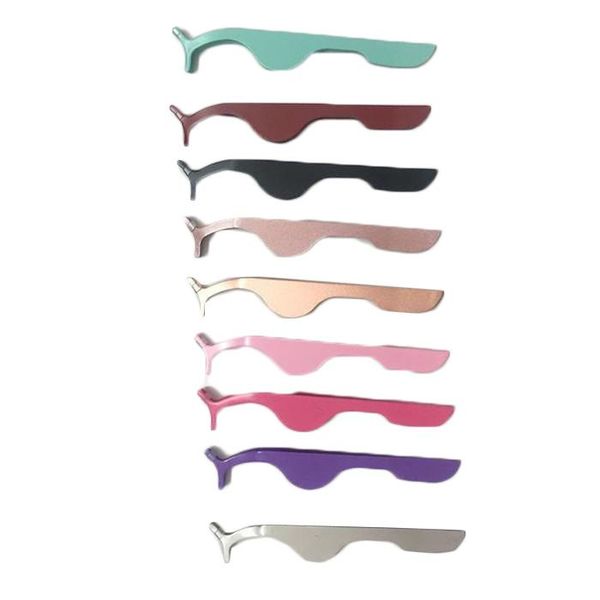 

false eyelash tweezers 8 colors fake eye lash applicator eyelash extension curler nipper auxiliary clip clamp makeup forceps tools
