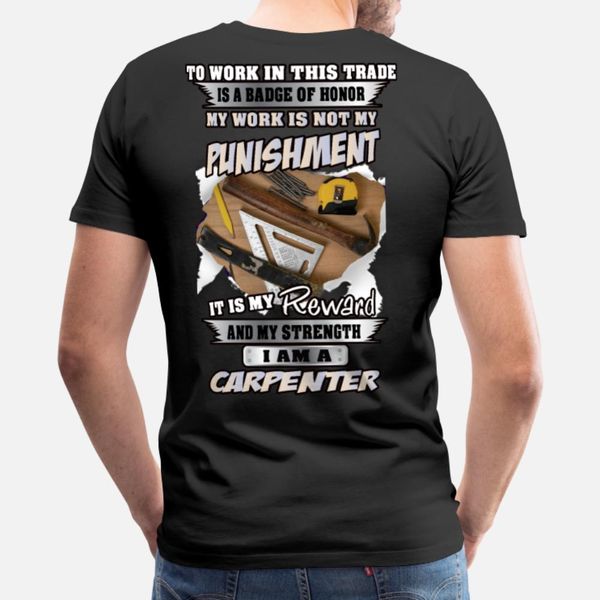 

to work in this trade is a badge of honor my t shirt men sunlight 100% cotton s-xxxl homme sunlight basic spring autumn trend shirt