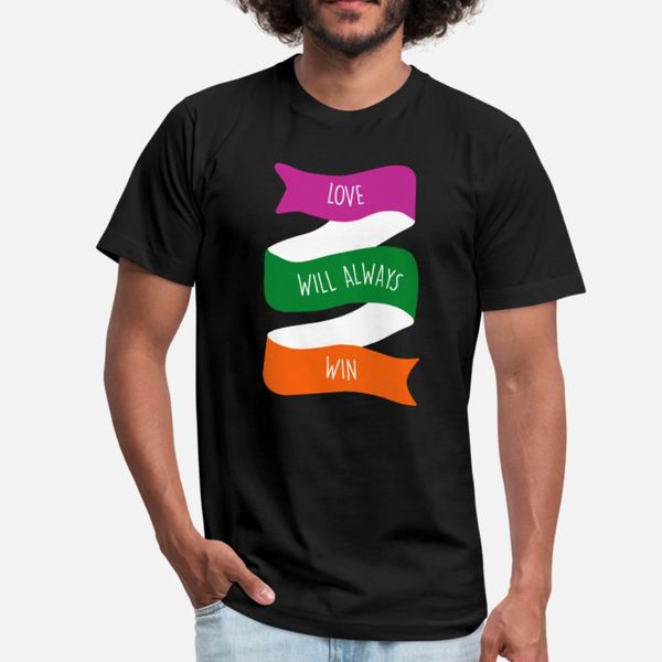 

lgbt love will always win t shirt men designer tee shirt size s-3xl kawaii loose new style spring outfit shirt