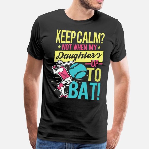 

daughter's up to bat i baseball team players gift t shirt men graphic cotton plus size 3xl family graphic funny summer style trend shir