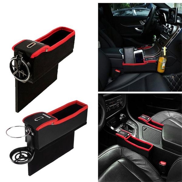 

car seat side storage box multifunction organizer car seat storage bag stowing tidying for phone coins cigarette keys pu leather