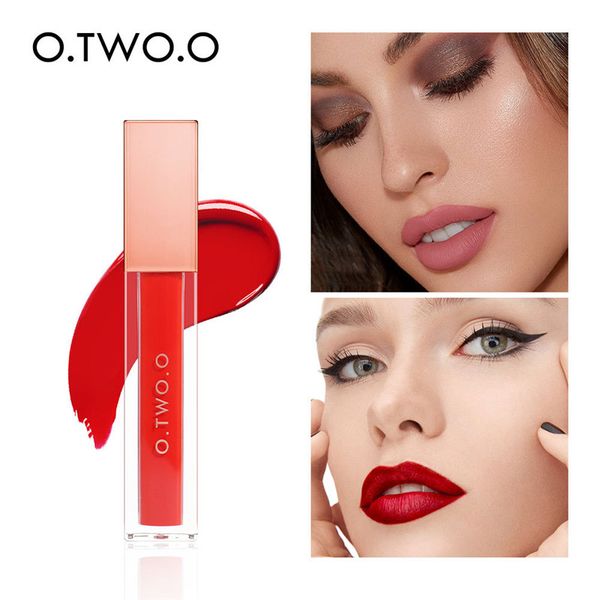 

o.two.o velvet matte liquid lipstick 12colors lip paint waterproof long lasting moisturizer lip gloss pigment rouge lips makeup
