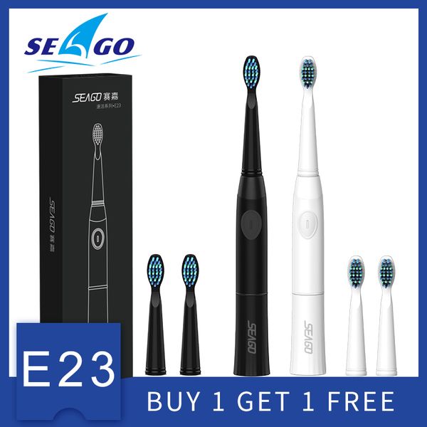 

seago electric toothbrush with 1 replacement brush heads buy 1 get 1 battery sonic teeth brush oral hygiene brush