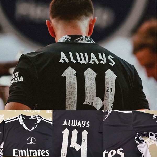 

26 martinez gunners black goalkeeper 20/21 cup final celebration soccer jerseys gunners14 fa cup winners champions 14 always forward
