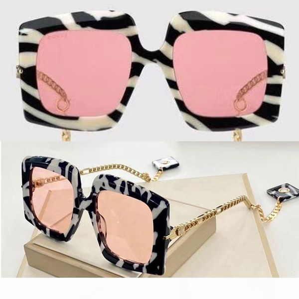 

classic fashion 0722s glasses polycarbonate sheet rectangular frame 0722 sunglasses men and women designer sunglasses with original box, White;black