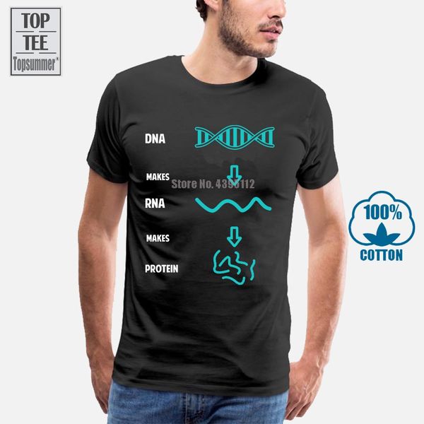 

cool biology chromosome strand men t shirt science geek print tee short sleeve summer clothing for gentleman