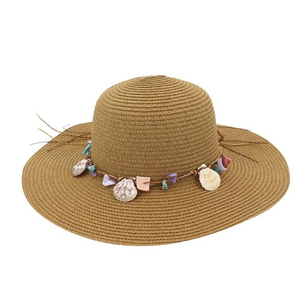 

Fashion Lady Foldable Casual Cap Flower Tassel Wide Sun Straw Beach Hat For Women FJWL, Blue;gray