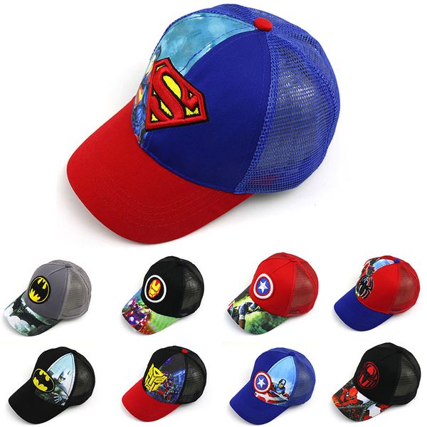 

baby hats mesh cap children's hat cartoon boys girl baseball cap tide spring and summer baby thin section sunshade sun hats, Yellow