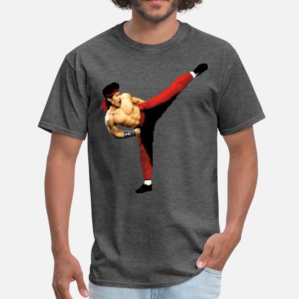 

liu kang t shirt men character 100% cotton s-xxxl standard fitness authentic spring autumn vintage shirt