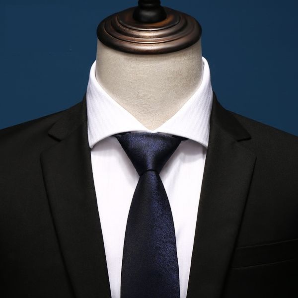 

высокое качество 2020 дизайнер новая мода темно-синий черный темно шаблон 8cm галстуки для мужчин галстук бизнес официальный костюм с подаро, Black;gray