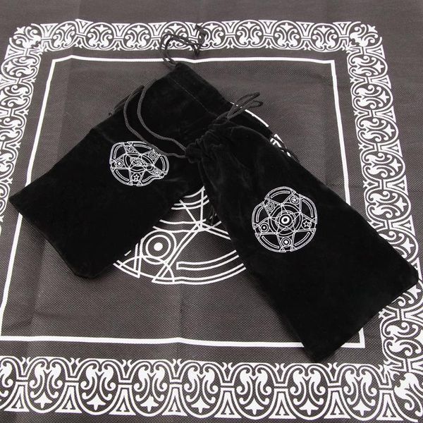 

game home pentagram toy entertainment tarot drawstring jewelry board bag mini card package storage velvet yhhgl jjxh