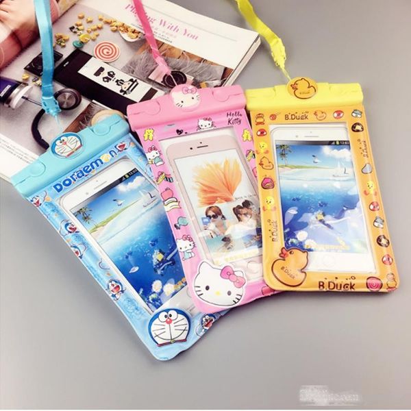 

mobile phone waterproof bag fingerprint unlock cell phone water-resist bag smart phone 5.8inch universal for swimming surfing