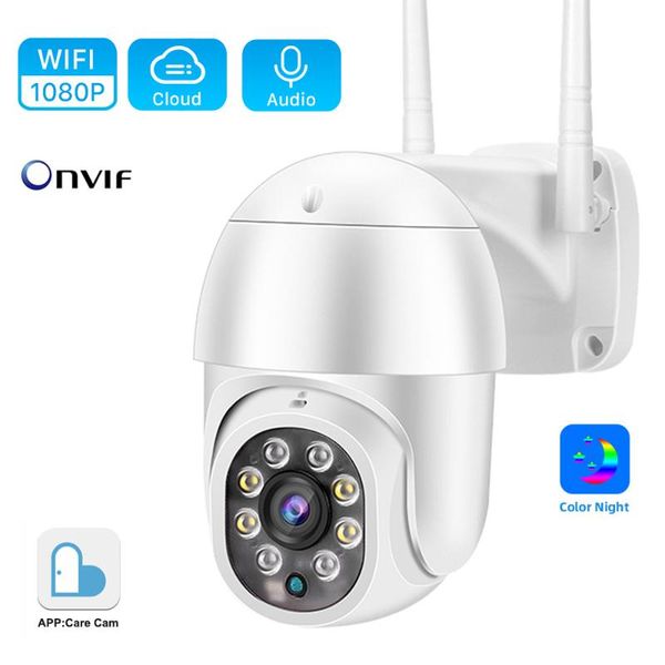 

cameras 1080p ptz wifi ip camera outdoor full color night vision motion detection alarm p2p onvif audio 2mp mini speed dome