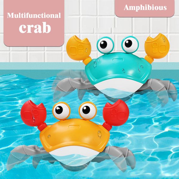 

baby bath toys simulation leash crabs clockwork swimming beach pool bathtub toy play water learning walking game