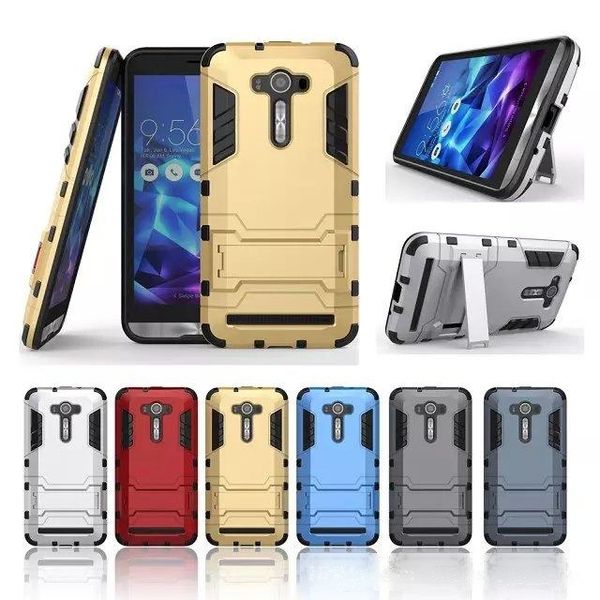 

for asus laser ze550kl zenfone 2e zenfone 3 ze552kl zd552kl ze520kl deluxe 5.5 hybrid kickstand anti shock defender armor case cover 50pcs