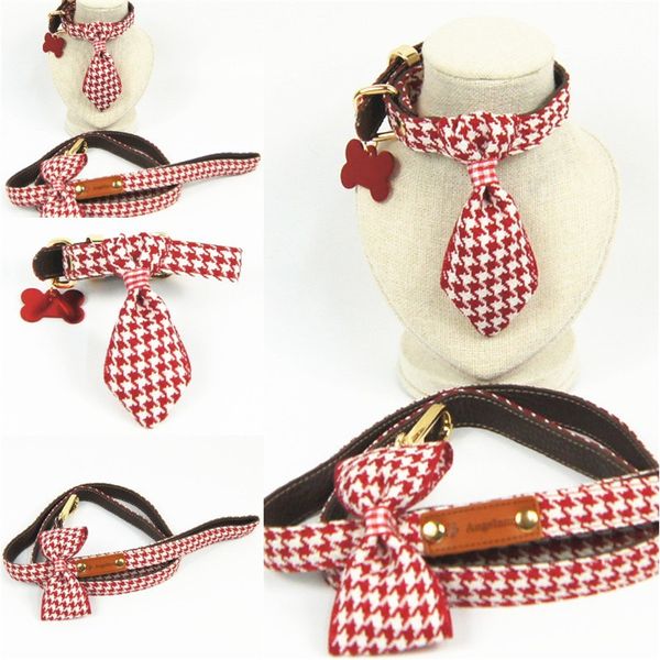 

bonzer pet puppy/cats collars workmanship high tenacity dog' s leashes cute bow-knot/ tie collars leashes1