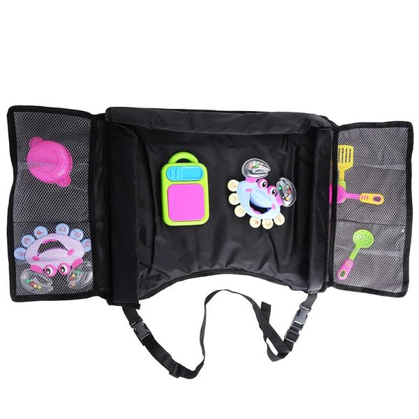 

vehicle table safety belt travel play tray water resistance kid car seat tablet