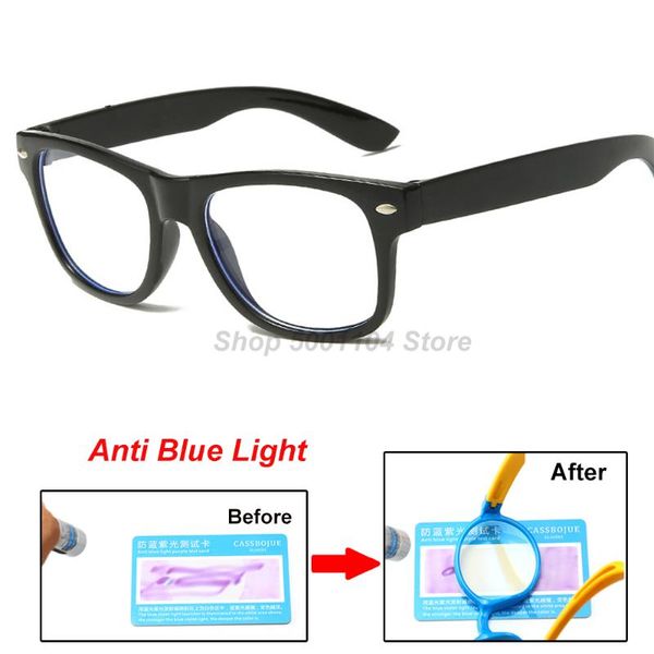 

blue light kids glasses optical frame 2020 children boy girls computer transparent blocking anti reflective eyeglasses uv, Silver