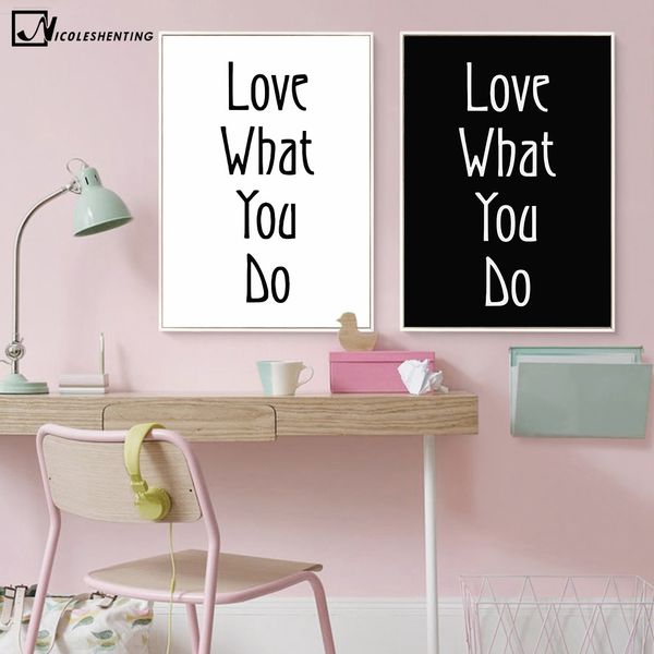 

nordic мотивационная котировки poster art холст минимализм картина черный белая стена фото печать современный дом украшение номера