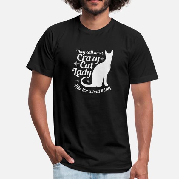 

cat crazy cat lady t shirt men designing cotton s-3xl family famous new fashion summer standard shirt