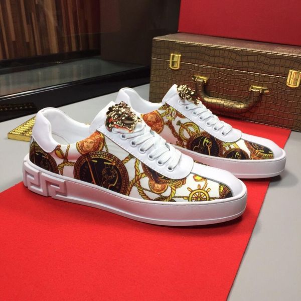 

2021y trend men 's printed letter sneakers ,casual and comfortable catwalk shoes ,fashion low -shoes ,original box packaging :38, Black