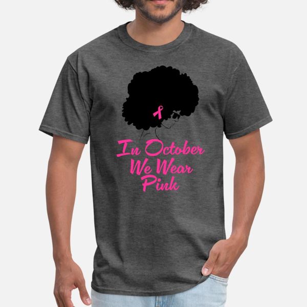 

breast cancer awareness black woman t shirt men printed 100% cotton s-xxxl basic solid fit new fashion summer style original shirt