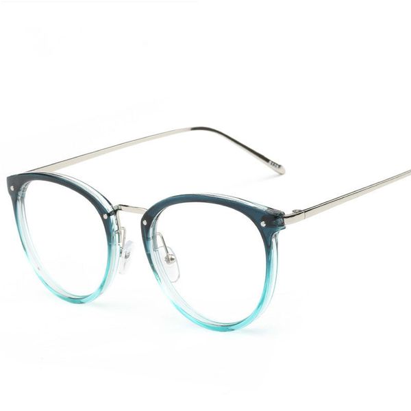 

2020 fashion casual eyewear male female round vintage anti blue light glasses women eyes men retro eyeglass, Black