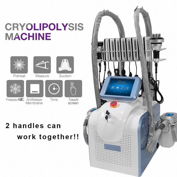 

7 in 1 cryo machine cryolipolysis fat e slimming cryotherapy machines 360 cryolipolysis rf cavitation slimming device for 51og#