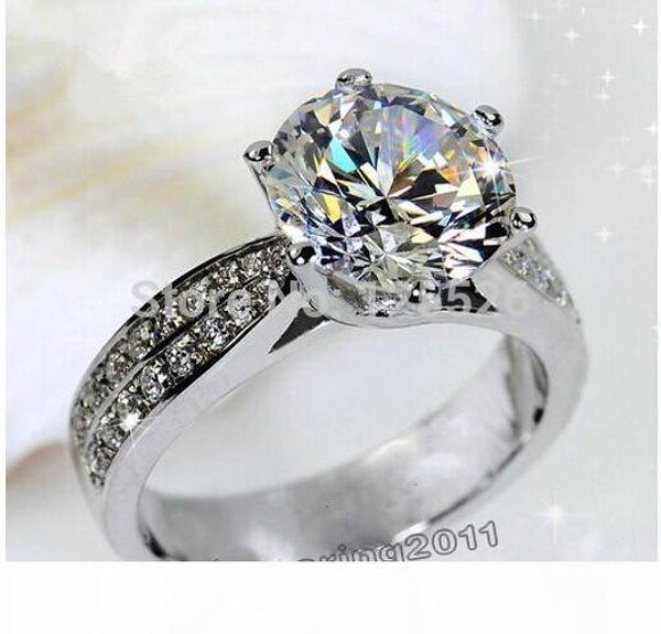 

001 victoria wieck sz 5-10 engagement white z diamonique 14kt gold filled wedding band ring gift ing, Silver